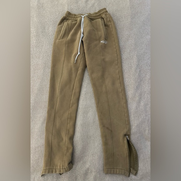 MILANO DI ROUGE Robbie Lux Stretch Sweatpant Zipper up Ankle Size Small - Picture 6 of 12